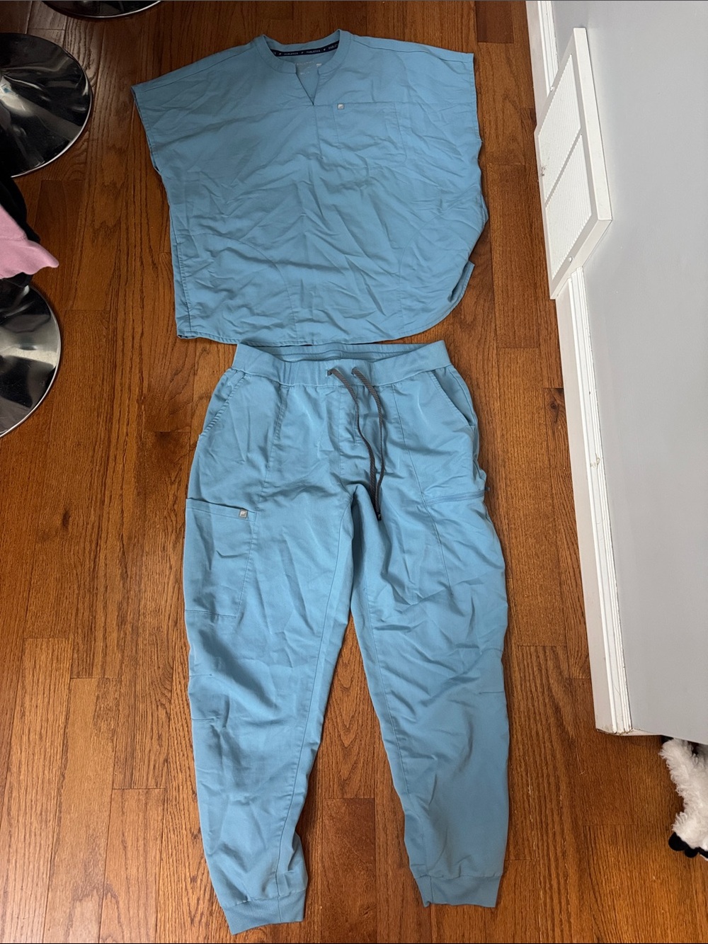 Fabletics Light Blue Drawstring Jogger Pants